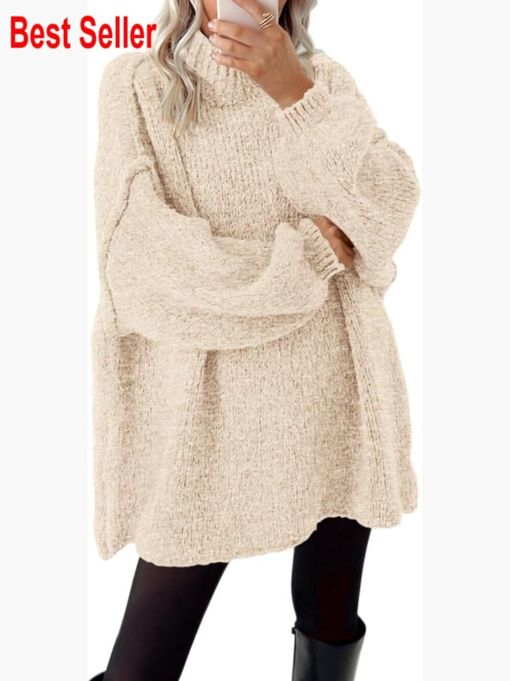 Oversized Cable Knit Mock Neck Pullover Sweater, Long Sleeve, Cozy Winter Top